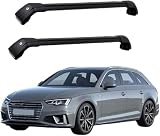 KFBJM Coche Bacas Barra Transversal para Audi A4 Avant (8W5, B9) 2015 2016 2017 2018 2019 2020 2021 2022 2023 2024, Aluminio AnticorrosióN Transporte Viaje Carga Techo Portaequipajes Accesorios