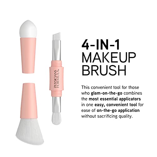 image for Physicians Formula 4-in-1 Makeup Brush and Sponge Set, 3 Premium Brush