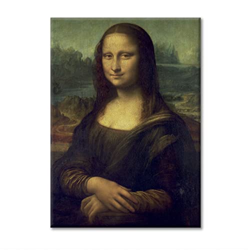 LABORATORIO 102 Quadro su Tela Leonardo Da Vinci La Gioconda (40x30 cm) Monna Lisa - Stampa Artistica da Parete con Telaio Classic 2 cm Legno Abete - Quadro Moderno Pronto da Appendere