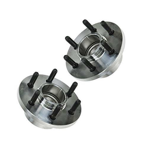 Image of TRQ Front Wheel Bearing and Hub Assembly Set 2 Piece Compatible with 97-03 Dodge Dakota RWD Left and Right 2 Wheel ABS 04 Dakota RWD Left and Right Rear Drum Brakes