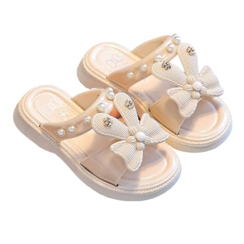 Little Girls Bow Sandals Summer Slip-on Slide Quick Drying Slippers Toddler Pool Shower Flip Flops