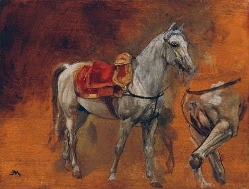 Impression d'art tableau affiche de peinture sur toile Meissonier déco 60x90cm