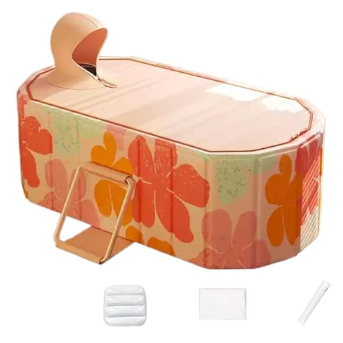 Bañera plegable, lavabo grande para adultos, a prueba de fugas, ahorra espacio con cubierta para aseo de mascotas, spa, uso infantil