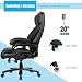 CASART PU Leather Massage Office Chair, 400LBS Big and Tall Ergonomic Computer Chair with 5 Modes Massage Function, Remote Control & Rocking Function, Height Adjustable Executive Chair for Home Office