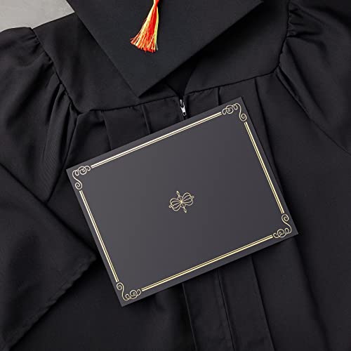 24-Pack Black Certificate Holders With Elegant Gold Foil Design For Letter-Size 8.5 X 11 Documents, Achievements, Certificates, Graduation Diploma Cover (11.2 X 8.8 In) #TOP1