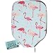 Palms-O-Aces Pickleball Paddle Cover | Canvas Padded Pickleball Paddles Sleeve with Zipper | Lightweight Protective Paddle Case for Standard Paddles | Paddle Cover Accessory | Flamingo