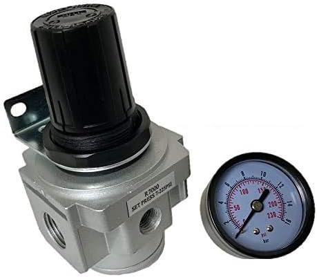 Air Pressure Regulator HIGH FLOW HEAVY DUTY for compressor compressed air 3/4" FREE GAUGE
