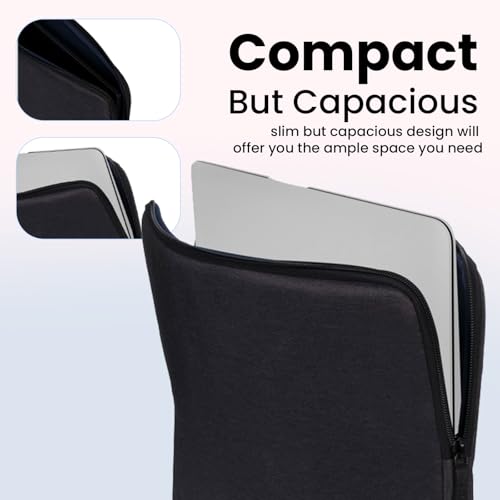 Image of RIVACASE Suzuka ECO Laptop sleeve 13.3 to 14 inches fits most popular Macbook, Laptops, Ultrabooks and Tablets made from ECO-FRIENDLY RPET Water Resistant Polyester Fabric