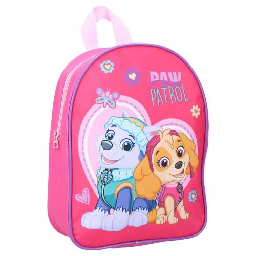 mybagstory - Sac à dos - Pat Patrouille - Rose - Enfant - Ecole - Primaire - Maternelle - Garderie - Crèche - Cartable Fille - Taille 29 cm - Bretelles réglables