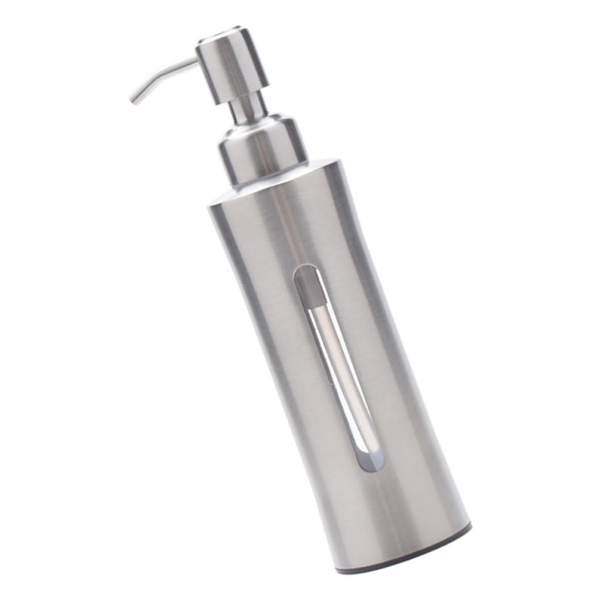 Distributore 304 Sapone Rotondo Liquido in Acciaio di Inox