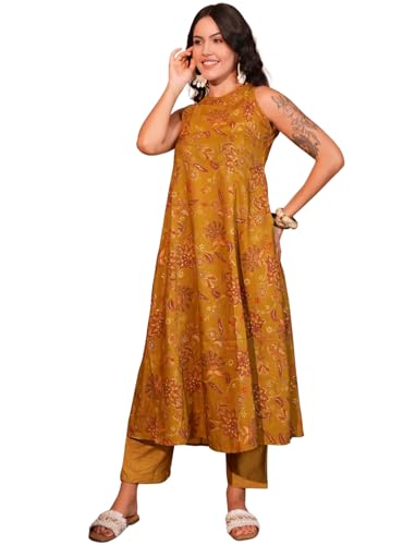 Robe kurta trapeze haut de gamme en soie et viscose avec col mandarin NX