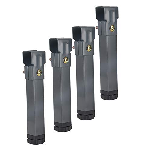 ZYFA Patas para Muebles,Altura Regulable Pata de Muebles,Soporte para pies Cama Tatami Soporte Cama Marco Accesorio(4 Piezas,Incluye Tornillos De Montaje)