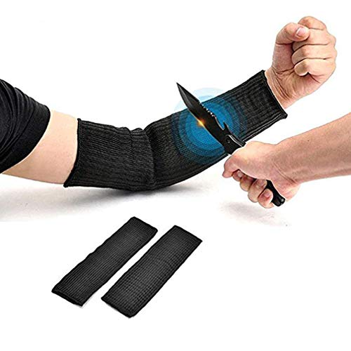 Preisvergleich Produktbild Sicherheit Schnittfeste äRmel, Uv Schutz Arm Abdeckung,Kratzern Kratzer Hautirritationen Zu Vermeiden,FüR Garten KüChe Sport Jagd,Schwarz