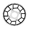 Keenso Chainring Adapter Set, 52T 104BCD Sprocket Spider Adapter Aluminium Alloy High Hardness Drive Chainring for Mid Motor BBS01 BBS02 (Black) #1