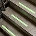 Unomor 24pcs Luminous Peva Anti-skid Tape Strips for Stairs, Reflective Non-slip Safety Grip Adhesive for Indoor Outdoor Use