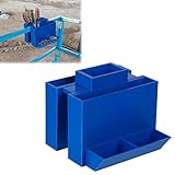 Arbemtuia Compatible with Genie JLG Skyjack Snorkel Scissor Lift Tool Holder | Side-Rail Organizer Tray | Keeps Wrenches, Pliers & Screws Secure | No-Drill Strap Mount