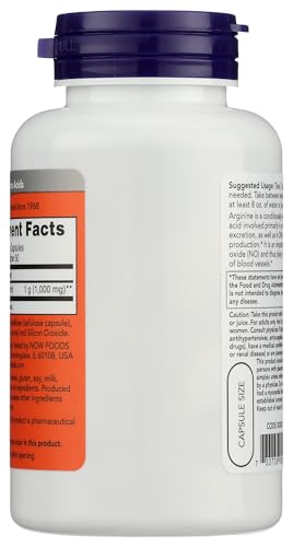 NOW Foods L-Arginine, 500mg - 100 caps