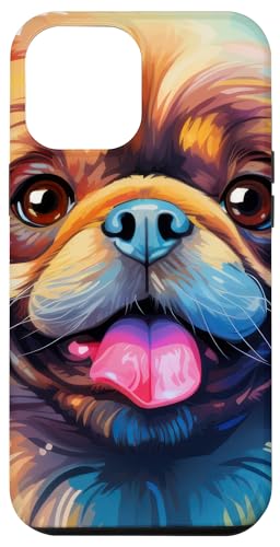 iPhone 15 Plus Pekingese Portrait | Portrait Colour Artwork Case