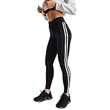 Lesubuy V Wide Waistband Full Length High Waisted Compression Gym Athletic Exercise Leggings Workout for Women XS-XL