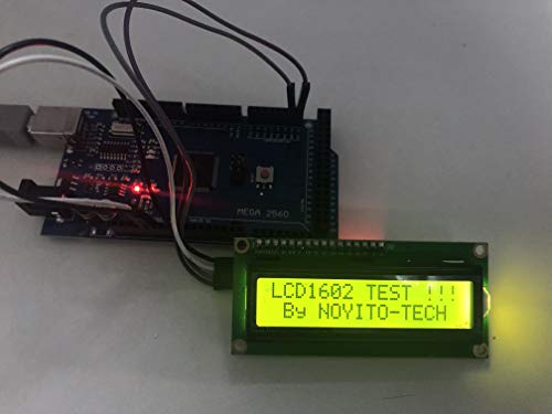 Noyito 1602 16X2 Lcd Module Shield Yellow-Green Backlight With Iic I2C Driver Serial Interface For Uno R3 Mega2560 (Pack Of 2) (1602 Iic Screen Yellow-Green) #TOP2