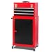 Giantex 2pc Mini Tool Chest & Cabinet Storage Tool Box Rolling Garage Toolbox Organizer with Top Chest and Sliding Drawers, 17.9" X11" X35.8"