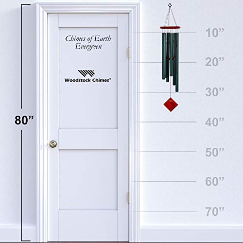 Woodstock Chimes Encore Collection, Chimes Of Earth, 37'' Evergreen Wind Chimes For Outdoor, Patio, Home Or Garden Décor (Dce37) #TOP2