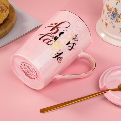 Elegant Pink Marble Coffee Mug - Perfect Gift for Boss Ladies - Image 6
