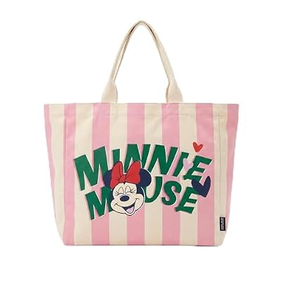 Borsa Shopping Disney leggera e pratica - Borsa in tessuto per la spesa con design Disney, riutilizzabile e comoda da trasportare, Minni, Bambini
