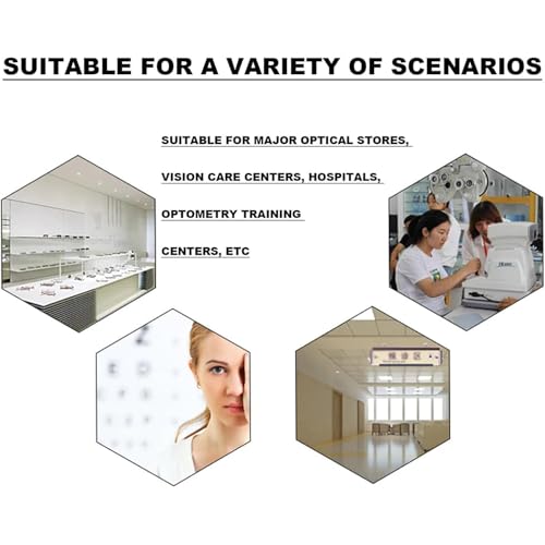 Image of Visual Acuity Chart, LCD Vision Chart with Remote Control, 300+ Visual Targets, 21.5-inch Large Screen Display, 1-6.5m Distance Adjustable, Can Be Placed /Wall Mounted