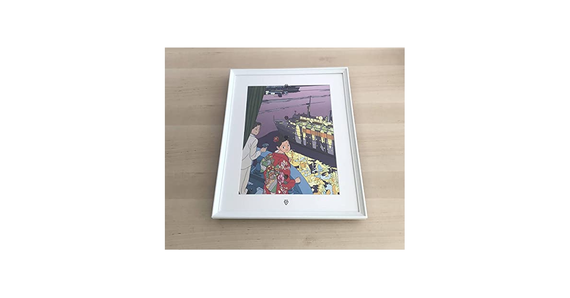 期間限定値引き！9/8まで！わたせせいぞう絵画　額縁付き □美品□ 額入りポスター④ わたせせいぞう SEIZOUWATASEの通販