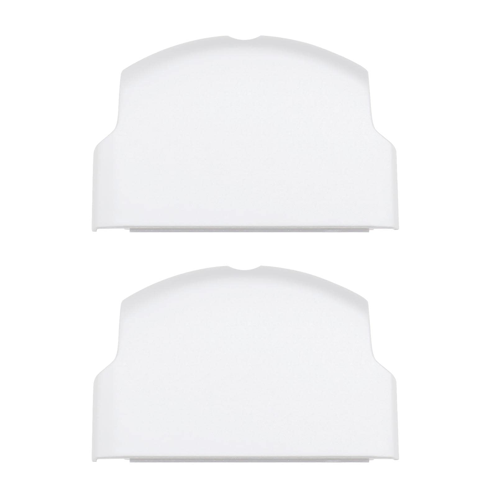 eMagTech Pack of 2 Console Battery Cover Replacement Back Cover Plastic Repair Part Compatible with Sony PSP 2000 2003 2004 3000 3003 3004 White