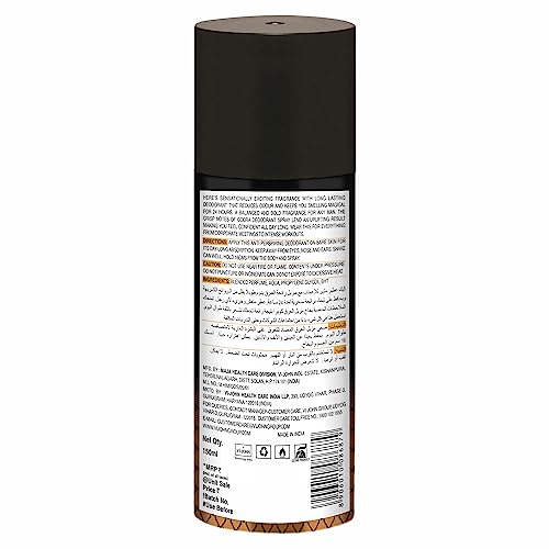 Image of ST.JOHN COBRA LIVE Deodorant For Men, Long Lasting Fragrance Fresh and Soothing Deo For Men (150ml- Pack of 1)