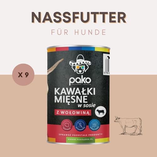 Dolina Noteci Rafi & PAKO Mixbox Nassfutter für Hunde | 24x400g | Sorten mit Truthahn, Ente, Rind & Geflügel | Hoher Fleischanteil & Proteinreich | 9,6 kg