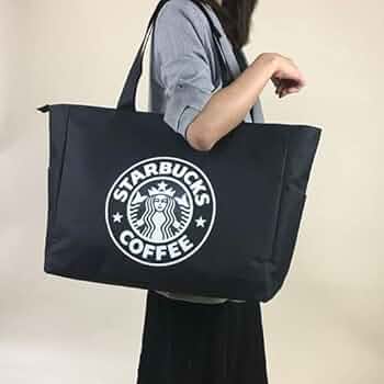 5点 スタバ トート バッグ エコバック超ビッグ 買い物袋　グリーン　キャンバス Amazon.co.jp: スタバ トートバッグ 緑 エコバック ビッグサイズ