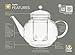 Teabloom Stovetop & Microwave Safe Glass Teapot with Removable Loose Tea Glass Infuser – Includes 2 Blooming Teas – 2-in-1 Tea Kettle and Tea Maker – Tea Purist's Choice