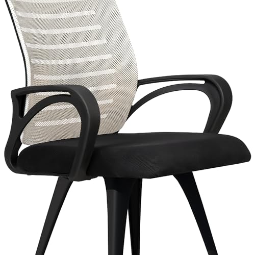 Image of ROSE Elite | 3 Years Brand Warranty | Ergonomic Office Chair, Study, WFH, Revolving, Rolling, Desk, Task, Laptop, Student Chair (Black & Grey, Elite MB Reception)