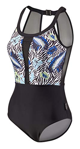 Preisvergleich Produktbild BECO Clipback Damen Badeanzug, Schwarz / Bunt, 36