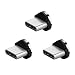 Produktbild Ugi® L-Kabel-Ladegerät Typ C Magnetisch USB C L-Form 90 Grad rechtwinklig 3.3ft/6.6ft/10ft Schnurmagnetladung für Phone Xr X, 8,7,6 Plus,Samsung S5,S6,S7,S8,S9,HTC,LG,OnePlus,Sony,alle Geräte