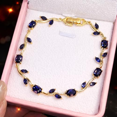 Image of Trendy Tulip Bracelet for Women | Gold Plated Pink Crystal Floral Bracelet | Elegant Minimalist Jewelry | Adjustable Chain Bracelet Gift for Girls Women | Stylish Party Daily Wear Accessory