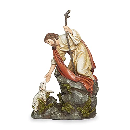Joseph's Studio by Roman – 10.5" Jesus with Lamb Statue | Christian Home Décor, Spiritual or Religious Gift