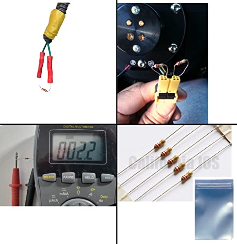 2.2 ohm Resistor 1/4 W (0.25 Watts) 5% Tolerance, 2.2 ohm resistors for airbag Bypass, STEM Project (100 PCS) - Image 3