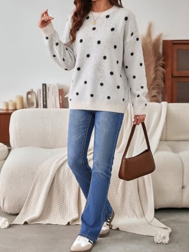 Image of MakeMeChic Women's Striped Sweaters Halloween Vintage Grandpa Sweaters