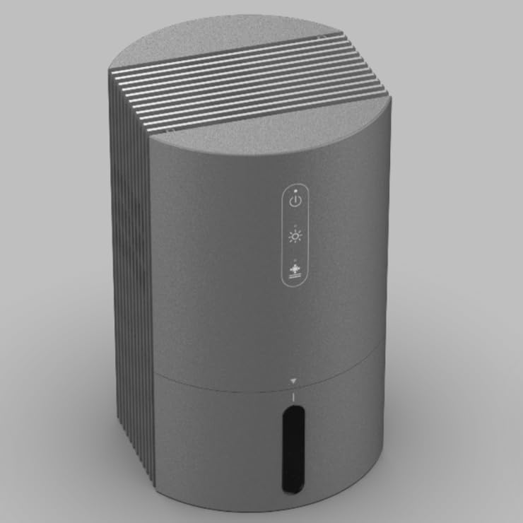 Whisper-Quiet 34 oz Dehumidifier Sleep-Through Silent, Auto-Empty Alert