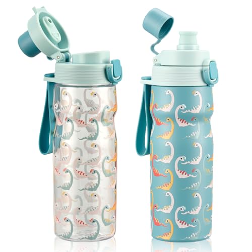 17oz & Sport Water Bottle 24oz Set, Stainless Steel Metal Va