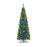 🎄【150/250/350 luces LED coloreadas de 4 colores】El árbol de Navidad de 140/200/230 cm está iluminado con 150/250/350 luces LED coloreadas que brillan en casa y crean una atmósfera festiva de 4 colores juntamente de rojo, verde, amarillo, azul. El estilo simple ofrece mucho espacio para colgar los ornamentos que te gustan.