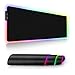 Price comparison product image EZDIY-FAB RGB Soft Gaming Mouse Pad,9 Lighting Mode,Non-Slip Rubber Base Computer Mousepad Mat,31.5X 11.8 inch