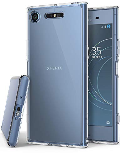 Ringke Fusion Compatible with Sony Xperia XZ1 Case Crystal Clear Minimalist Transparent PC Back TPU Bumper Drop Protection Scratch Resistant Natural Shape Protective Cover - Clear