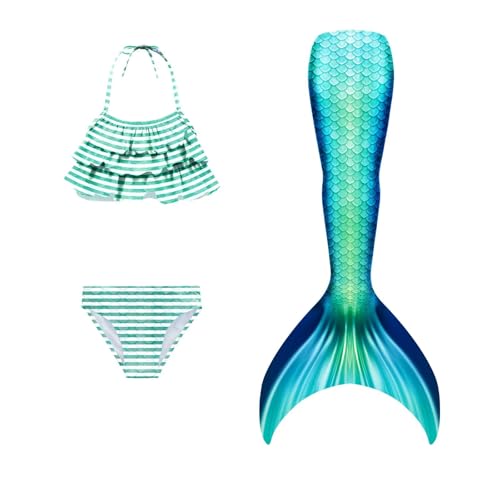 Superband Kids Girls Cosplay Bathing Suits Bikini Fish Tail Set 3-13Years