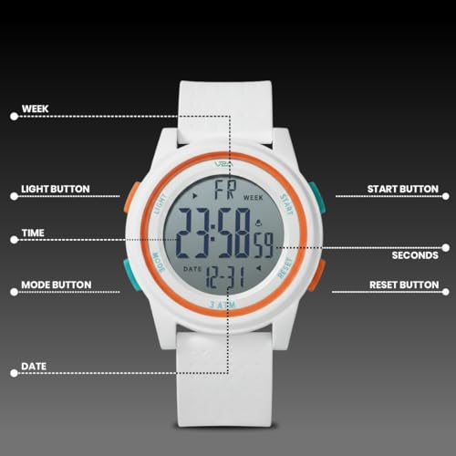 Image of V2A Nova X 2810 Digital Watch for Kids & Teens | Large Easy-Read Display | Alarm Stopwatch Backlight | TPU Sport Strap | 30M Water Resistant | Boys Girls Everyday Watch