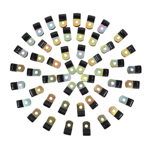 Yardenfun 50pièces Lot De Clips De Câbles Muraux Métal Pour Câbles Et Tuyaux Gestion Des Fils